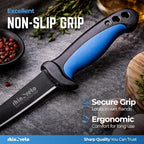 Rhinoreto Fillet Knife for Fish - Razor Sharp G4116 German Stainless Steel Blade, 8 Inch Professional Filleting & Boning Knife with Non-Slip Handle, Protective Sheath & Sharpener