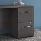 Bush Business Furniture Office 500 2 Drawer File Cabinet, 16W, Storm Gray