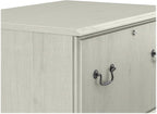 Bush Furniture Saratoga 2 Drawer Lateral File Cabinet in Harvest Cherry, Document Storage Chest for Home Office, Linen White Oak