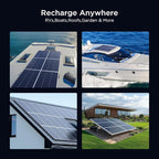 200W Solar Panel, 2Pcs 12V 100 Watt Solar Panel with High-Output Design, High Efficiency Monocrystalline PV Module,Ideal for RV, Van,Camping, Marine, Rooftop,Home, Farm, Off-Grid (2PCS)