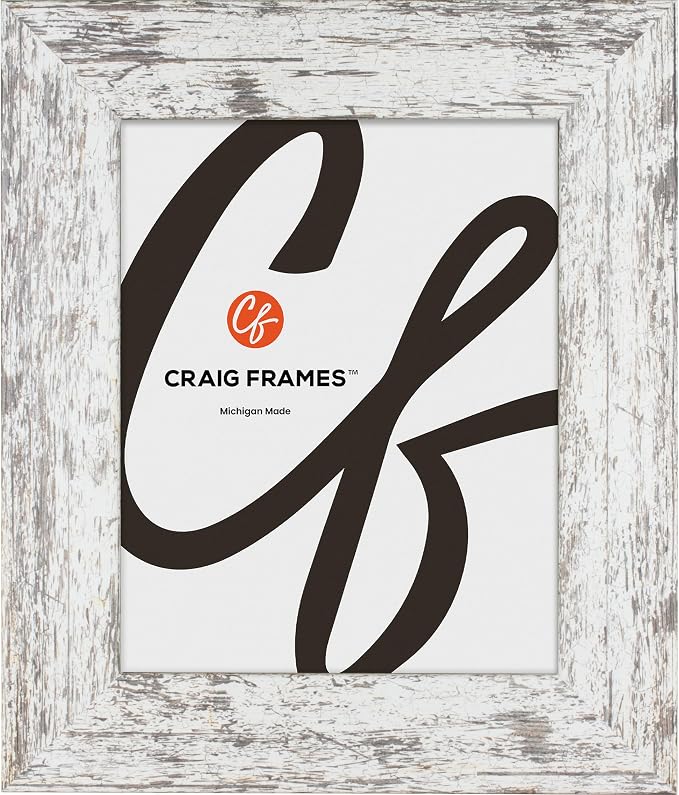 Craig Frames 19x75 White Poster Frame for Posters, Gallery Wall, and Photos | Lightweight shatter resistant acrylic facing with a rigid backing board, made in the USA