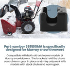 AR-PRO The Exact Replacement 585195MA Worm Bracket for Snow Throwers (Black) - Compatible with Murray Snow Throwers and Craftsman Gas Snow Blowers - Restore Snow Thrower Peak Performance