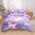 Tailor Shop Butterfly Comforter Sets Full Size,Purple Pink Butterfly Bedding Sets for Girls Kids Teens with 2 Pillowcase…