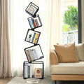 Bookshelf, 5-Tier Bookcase Black, 67" Tall Black Bookshelf, Modern Book Shelf, Storage Shelves for CDs/Books/Home Decor, Display Shelf for Living Room, Bedroom, Study Room, Nursery Room