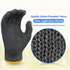 Evridwear Cotton Work Gloves Light-duty String Knit BBQ Glove Liner for Outdoor Cooking, Painting, Gardening 10/200 Pairs