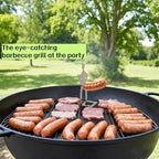 4 PCS Funny BBQ Stand Man Hot Dog Holder-Reusable Stainless Steel Hotdog and Sausage Stand-Portable Hot Dog Roaster-Barbecue Grill Accessories-Ideal For Camping And Party Gifts (6)