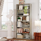IRONCK Bookshelves and Bookcases Floor Standing 6 Tier Display Storage Shelves 70in Tall Bookcase Home Decor Furniture for Home Office, Living Room, Bed Room
