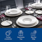 Villeroy & Boch La Divina Collection Red Wine Glass, Set of 4, Crystal Glass, 15.75 oz Capacity, Clear | Crystal glass red wine glasses, dishwasher safe, rounded bowl lets red wine's bouquet fully develop