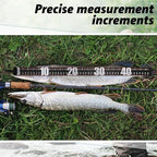 VioraWhite 2 Pcs 48 Inch Fishing Ruler Fishing Measuring Tape with Bump Board Waterproof Portable Roll up Fish Measuring Board Device Tool for Crappie Tuna Shark Swordfish
