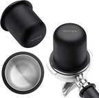 Normcore 58mm Dosing Cup - Espresso Coffee Dosing Cup Compatible with 58mm Portafilter - Non-stick coating Black - 304 Stainless Steel - Espresso Machine Accessory - Tall Version