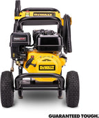 DeWalt DXPW3400PRNB-S PressuReady 3400 PSI Gas Pressure Washer with Quick Start Technology, 2.5 GPM Axial Cam Pump, 208cc Engine, Cold Water, Includes 25-Ft Hose, Nozzles, Spray Gun & Wand, 49-State