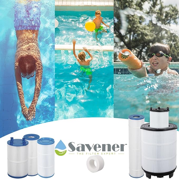 Savener® C-8416 Pool Filter Cartridge, Replaces FC-2576, PWWPC150B, PXC-150/25230-0150S, ProClean 150/817-0150P, 08059/81504, 25230-0150S, PXC-150, 817-0150P, FC-2576, 150 Sq. Ft, 1 Pack
