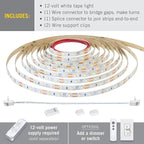 Armacost Lighting RibbonFlex Pro 12-Volt 16.4 ft. LED White Strip Light 60 LEDs/m Daylight (5000K) (162230)