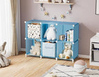 HOMIDEC 20-Cube Storage Organizer, Closet Organizer Storage Shelf Bookcase Bookshelf with Metal Hammer, Storage Cubes Organizer Cabinet for Kids, Closet, Bedroom, Bathroom