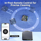 (2025 New) WYBOT S2 Solar Vision Robotic Pool Vacuum Cleaner, AI Vision, Smart Auto Docking, Dual Charging, Scheduled & Area Cleaning, 3D Adsorption for In-Ground Pools, Grey&Green