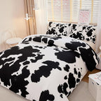 Cow Print Comforter Full,Western Comforter Set Full,Boys Full Comforter Set,Black and White Color Comforter,Cow Bedding Set,Cow Room Decor