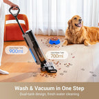 DREAME G10 Pro Wet Dry Vacuum Cleaner, Vacuum Mop All in One with Auto Self-Cleaning, Floor Cleaner Machine for Hard Floor, 35 Mins Runtime, Edge Cleaning, Self-Propelled Vacuum Mop Combo