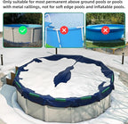 72 PCS Pool Cover Clips for Above Ground Pools Winter Cover Clip for Pool Securing-Pool Cover Clamps Greenhouses PVC Pipe Clamp Cover Clip for Pool with Metal Railing