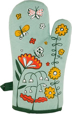 Blue Q Please, One Storm at a Time Funny Oven Mitts - Cute Oven Mitts, Home Kitchen Gifts, Cooking Accessories, Super-Insulated Quilting, Comfy Natural-Fitting Shape, 100% Cotton, Size 12.5"L x 7.5"W