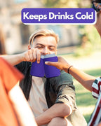 PartyPrints 1000 Pack Purple Blank Can Cooler Sleeves, Customizable Bulk Can Coolers, Extra-Thick Collapsible Drink Insulator Sleeve, Beer Can Coolers for Party Beverages