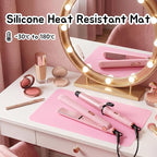 Small Silicone Craft Mats 11.8"x 15.75": Heat Resistant Non-Slip | 4 Pcs 2 Blue & 2 Pink Nonstick Silicone Sheet - Multipurpose Placemat for Jewelry Epoxy Resin Nail Art Hot Glue DIY Projects
