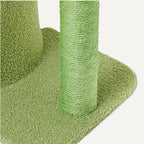 Amazon Basics Cactus Cat Tree for Indoor Cats & Kittens, Scratching Post with Curved Perch, Cozy Cat Condo, Natural Sisal, Interactive Dangling Ball, 30.7" (77.9cm) H, Green
