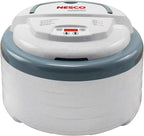 Nesco FD-79 Snackmaster Pro Digital Food Dehydrator for Snacks, Fruit, Beef Jerky, Meat, Vegetables & Herbs, Gray, 4 Trays & Jumbo Works Beef Jerky kit, 1, Red