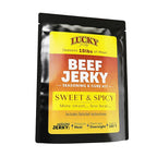 Lucky Jerky Sweet & Spicy DIY Beef Jerky Seasoning and Cure Kit, 6 Oz | Make Your Own Sweet & Spicy Beef Jerky at Home, Brown Sugar and Red Pepper Heat, Seasons 10 lbs of Meat