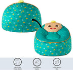 Idea Nuova Cocomelon Hillside by pod Kids Plush Bean Bag Chair, 24"x24"x25,Ages 3+