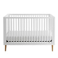 Contours Roscoe White Baby Crib, Standard Baby Crib, White Baby Crib, Converts from Baby Crib to Daybed, Fits Standard Full-Size Crib Mattress, Easy to Assemble - White