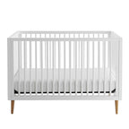 Contours Roscoe White Baby Crib, Standard Baby Crib, White Baby Crib, Converts from Baby Crib to Daybed, Fits Standard Full-Size Crib Mattress, Easy to Assemble - White