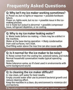 Silonn Ice Maker Countertop 44lbs/Day, Ice Cube Maker with Self-Cleaning, Stainless Steel Ice Machine with 2 Water Fill Options, Compact for Home Office Bar Party