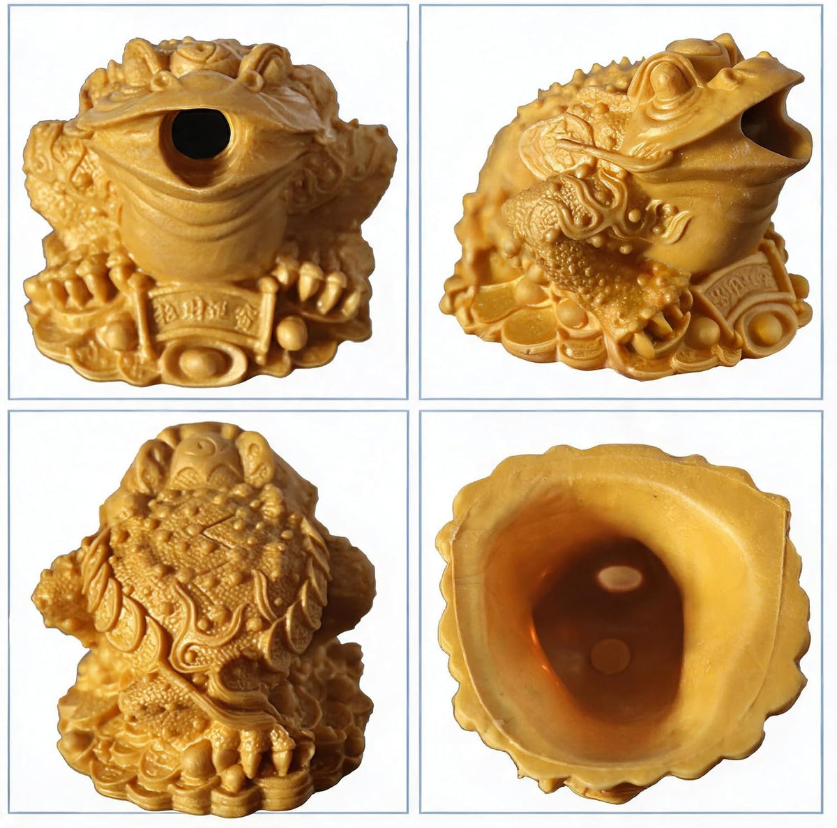 Fountain Spitter for Small Pond, Garden Pond Spitters with Pump, Lucky Money Frog Water Spitting Fountain Decor for Koi Ponds Home Garden Tea Table(11x10x9.5cm)