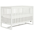 Arlo 5-in-1 Convertible Crib in White, JPMA Certified, 3 Mattress Height Settings, Non-Toxic Finish, Made of Sustainable and Sturdy Pinewood