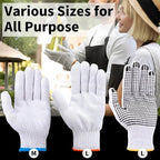 12 Pairs Grill Gloves Field Dressing Gloves for BBQ, Grilling, Oven, Heat Resistant, Mechanics, Welding, Gardening Safty Work Gloves Bulk, Large, Men Women