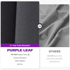 PURPLE LEAF 8.2' X 11.5' Left-right Tilting Patio Umbrella Outdoor Cantilever Swivel Rectangle Umbrella with Tilt Aluminum Offset Umbrella with 360-degree Rotation for Garden Deck Pool Patio Grey