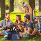 Lunch Bags for Women/Men, Insulated Lunch Bag for Work Office Picnic - Large Lunch Cooler Bag Leakproof Lunch Box with Adjustable Shoulder Strap for Adults - Blue(15L)