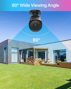ZOSI 1080p HD-TVI Home Security Camera with Audio,Built-in Mic,Night Vision,1920TVL 2MP Outdoor CCTV Cam Only Compatible with ZOSI 3K Lite Analog DVR