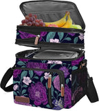 MIYCOO Lunch Bag for Women & Men, Expandable Double Deck Lunch Box, 15L | Leakproof & Waterproof, Portable, Large Soft Insulated Cooler bag for Adult, Work, Camping, Beach, Picnic, Travel