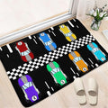 Race Car Rug Kids Play Area Rugs Race Car Track Rug Kids Rug with Roads and Tracks Car Track Carpet Car Rug for Boys Room Race Car Room Decor for Boys,Black 2'×3'