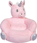 Trend Lab Pink Unicorn Toddler Chair Plush Character Kids Chair Comfy Furniture Pillow Chair for Boys and Girls, 21 x 19 x 19 inches