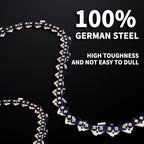 E & S 3 Pack 8 Inch Chainsaw Chain 3/8" LP Pitch .043" Gauge 34 Drive Links Semi-Chisel Chain Saw Chains for Husqvarna, Poulan, Craftsman, Greenworks and More Chainsaw Brands