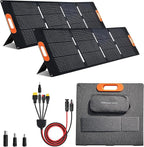 30W 100W 200W 400W Solar Panel,Portable Foldable Solar Panel Kit,Black with Carrying Case (2 * 200W)