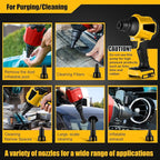 Cordless Dust Blower Compatible with Dewalt 20V Battery, Brushless Handheld Blower Cordless Sawdust Blower 447 MPH/39 CFM for Garages, Sawmill Room, Workshop Cleaning(Tool Only, No Battery)