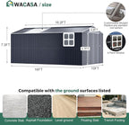 Metal Shed 10x16 FT Big with Heavy-Duty Reinforced Steel Frame and Customizable Skylight, Lockable Doors, 4-Pane Windows, Large Outdoor Storage for Garden, Tools, and Utility