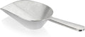 New Star Foodservice 34707 One-Piece Cast Aluminum Flat Bottom Bar Ice Flour Utility Scoop, 16-Ounce, Silver