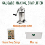 LEM Products Backwoods Garlic Chili Pepper Fresh Sausage Seasoning, 15 oz | Pre-Measured Seasoning for Wild Game and Domestic Meat, Seasons Up to 25 Pounds of Meat for Homemade Sausages