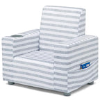 GAP GapKids Upholstered Chair, Grey/White