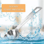 2 PCS 2/3 Tbsp (1 2/3 tsp | 10 ml | 10 cc) Measuring Spoons, Tablespoon Measuring Spoon, Stainless Steel Measuring Spoon for Kitchen Cooking Spoons(Silver)