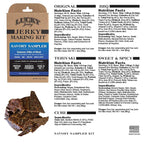 Lucky Jerky Ultimate Savory DIY Beef Jerky Seasoning and Cure Kit, 12 Oz | Make Your Own with Original, BBQ, Teriyaki, and Sweet & Spicy, Seasons 5 lbs per Flavor, 20 lbs Total